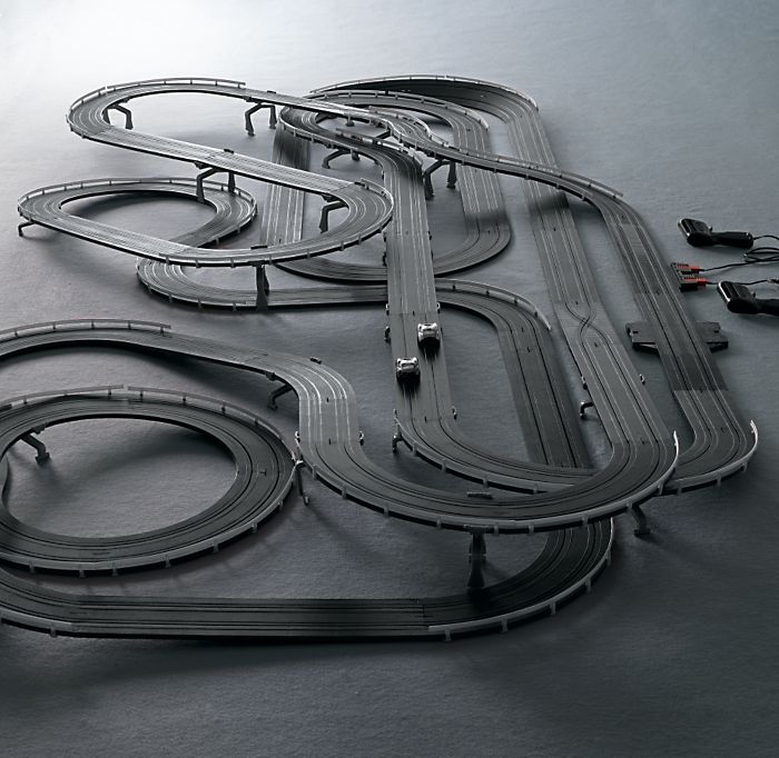 electric slot car race track