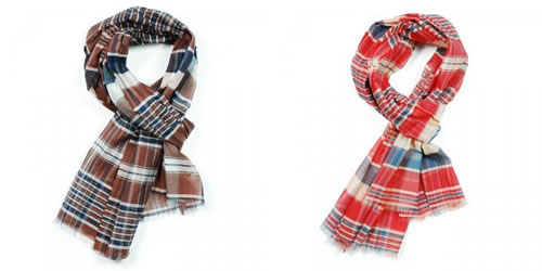 A.P.C. 'Madras' Check Scarf