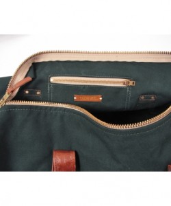 Tannis Hegan Green Canvas Duffle