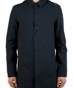 Woolrich John Rich & Bros. Navy Mackintosh Trench