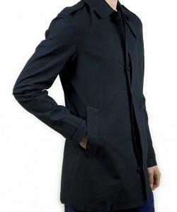 Woolrich John Rich & Bros. Navy Mackintosh Trench