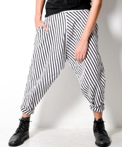 Oak Stripe Woven Harem Pant