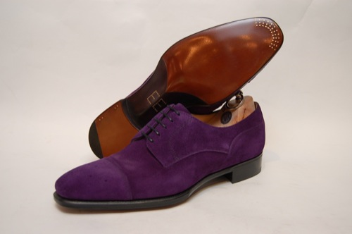 Alfred Sargent Browning Derby Shoe in Purple - Por Homme - Contemporary ...