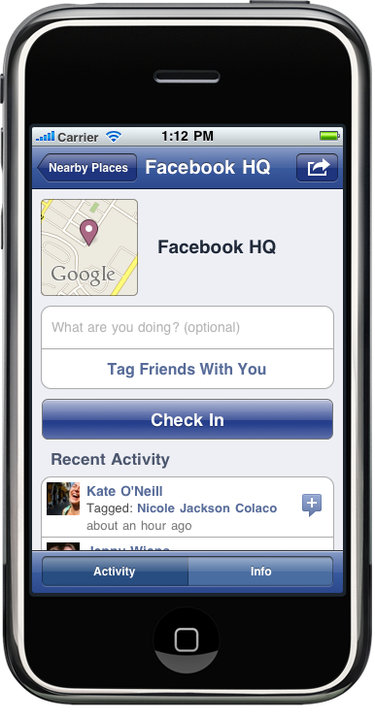 Introducing: Facebook Places [Foursquare]