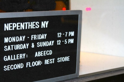 Pop-Up | Rest Store Inside Nepenthes NY