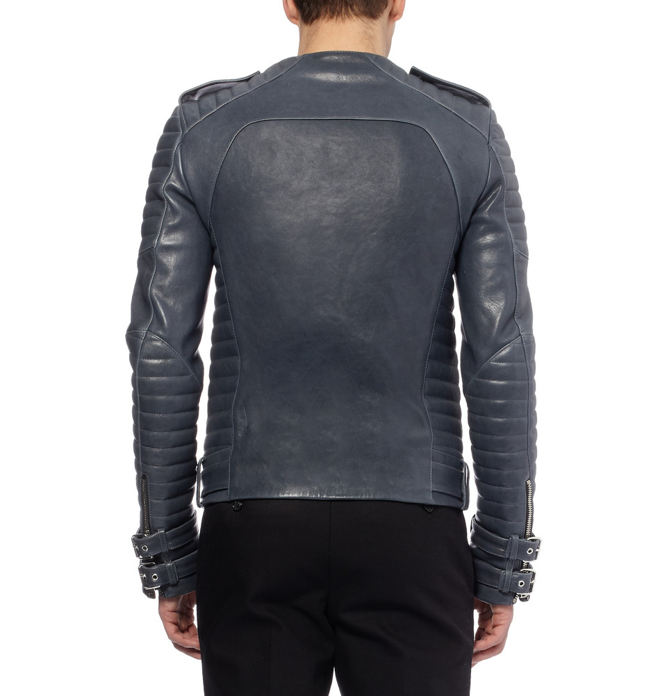 balmain-leather-biker-jacket-ss-2014-2 - Por Homme - Contemporary Men's ...