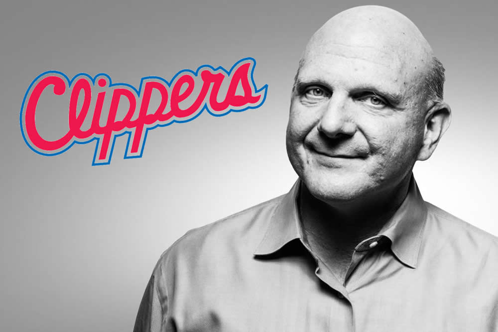 Steve Ballmer, Los Angeles Clippers owner, unveils new team logo