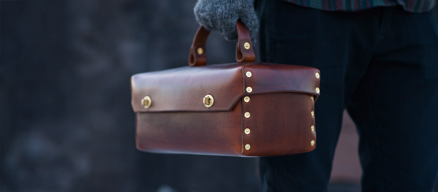 パソコンLIFESTYLIST Leather Tool Box Bag バッグ