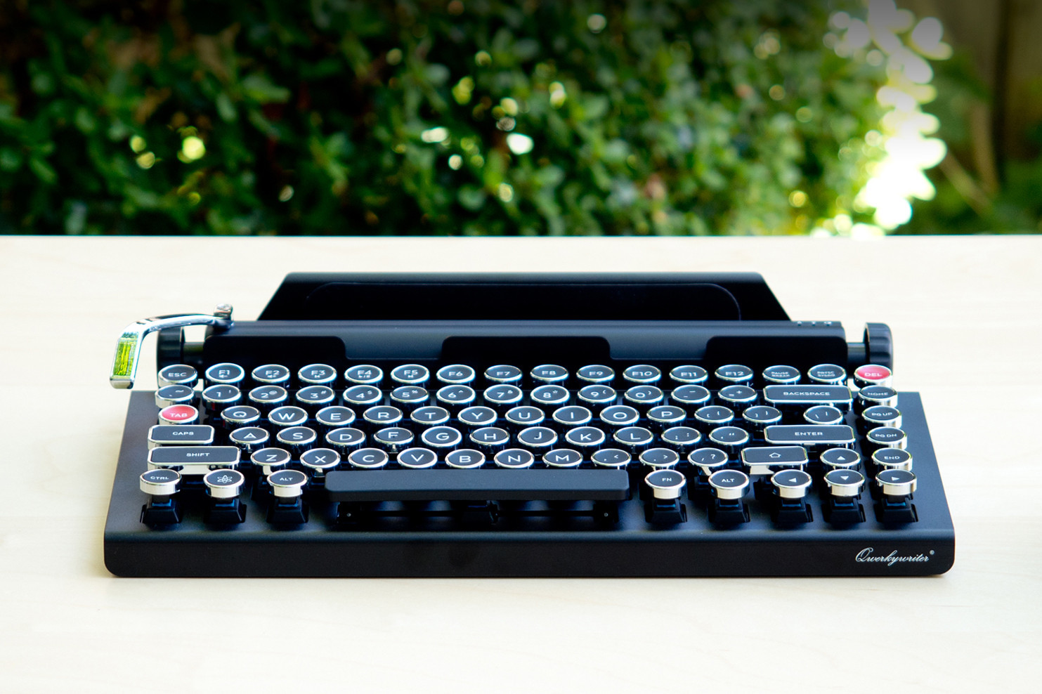 a typewriter keyboard