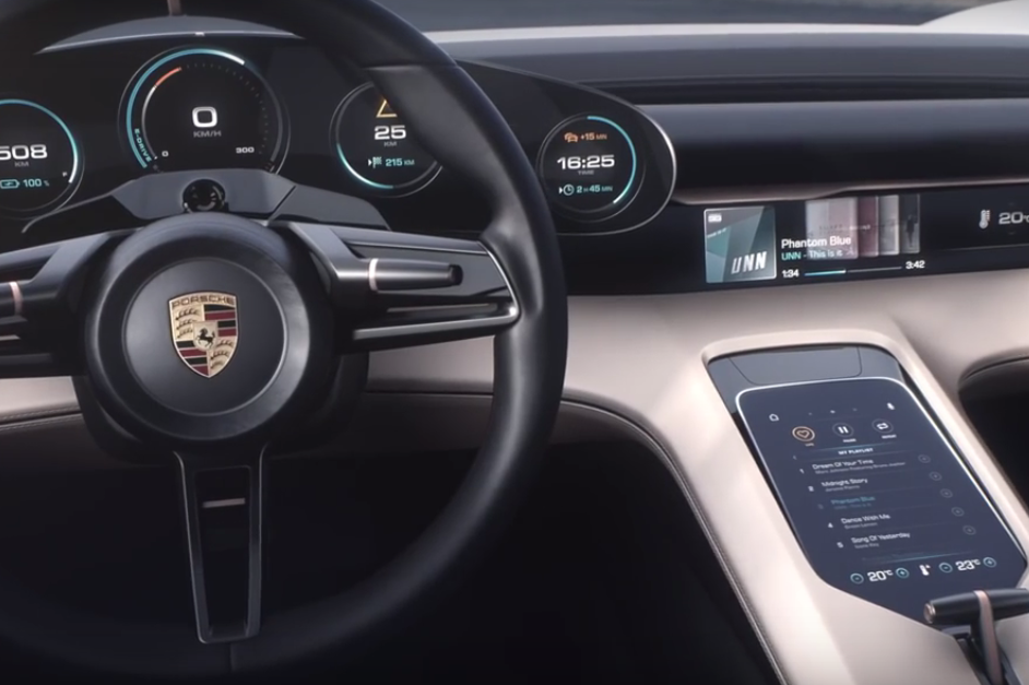 VIDEO: Porsche Mission E Interior Design