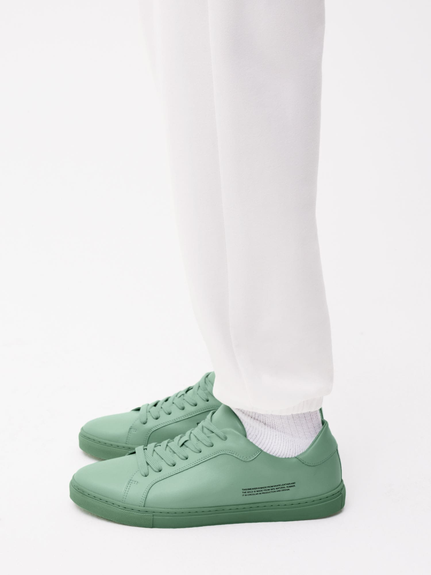 PANGAIA Grape Leather Sneaker in Off-White