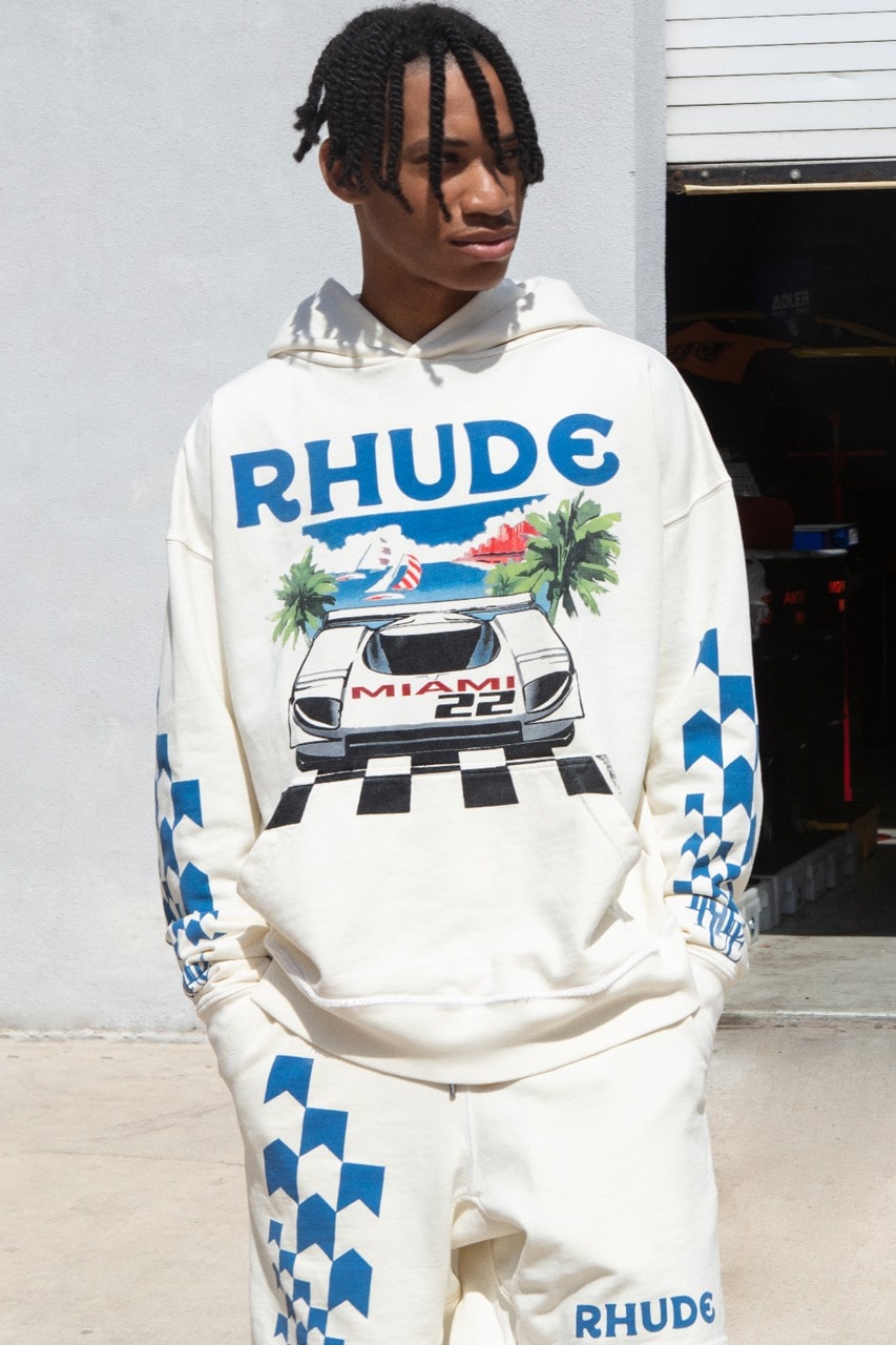 Rhude - Grand Prix T-shirt  HBX - Globally Curated Fashion and Lifestyle  by Hypebeast