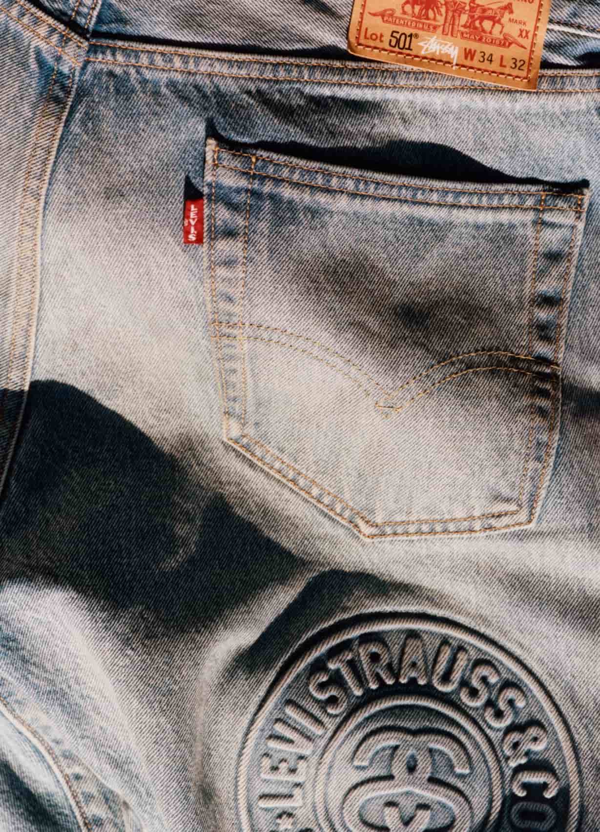 Shop Levi's 2023 SS Unisex Street Style Collaboration Logo Denim