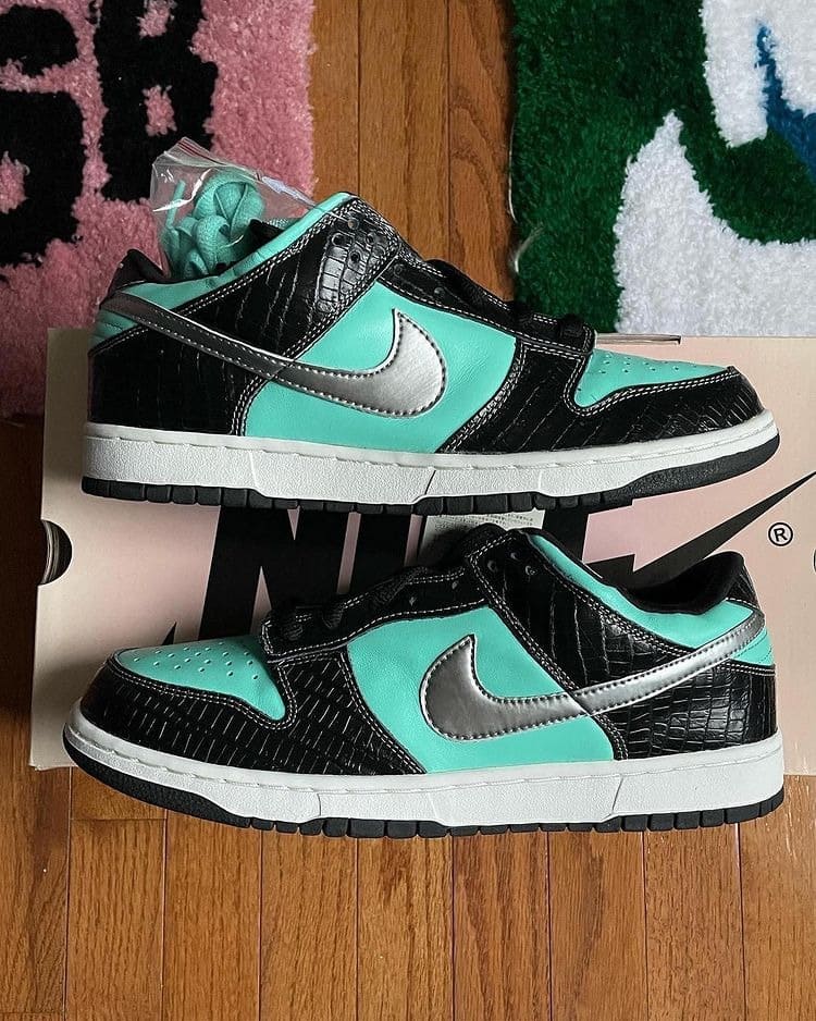 Nike Airforce 1 Tiffany Co Black Men's Sneakers Shoes