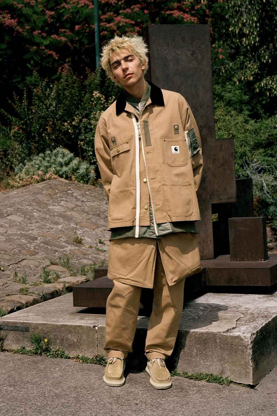 sacai x Carhartt WIP FW23 Elevates Workwear Aesthetic - Por Homme ...